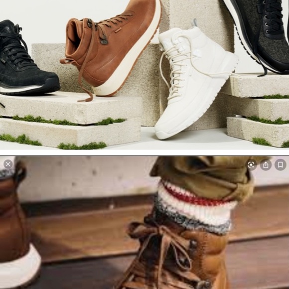 Roots Rideau Mid winter Sneakers Black Leather - Picture 2 of 11